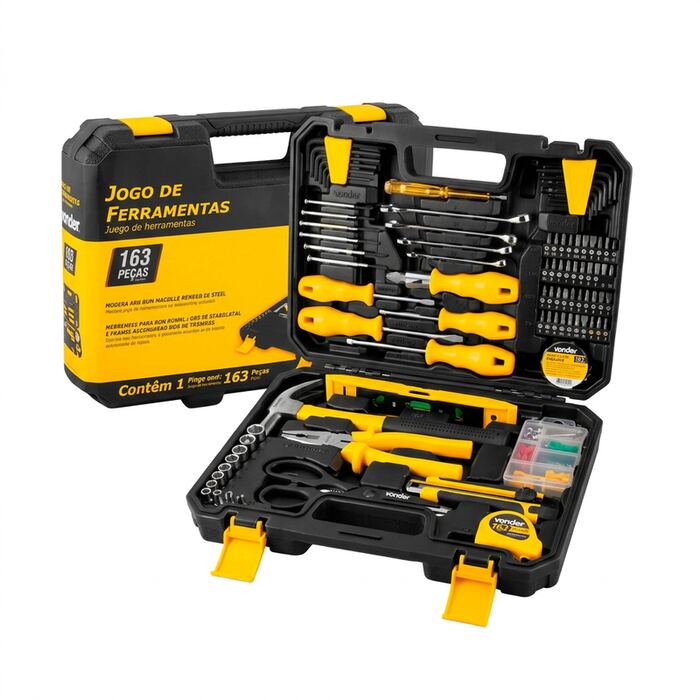Juego de Herramientas con 163 Piezas Vonder Reparaciones Generales